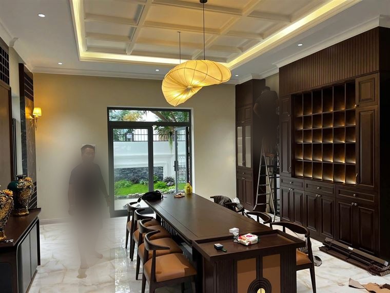 Đội AN HOME lắp đặt tại công trình villa